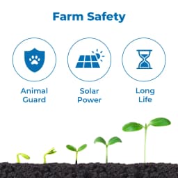 Kamal Agrotech Zhatka Machine Solar Fence Protector Kit, With Solar Panel, Battery, Siren, Insulator, 50 Acre Coverage 3