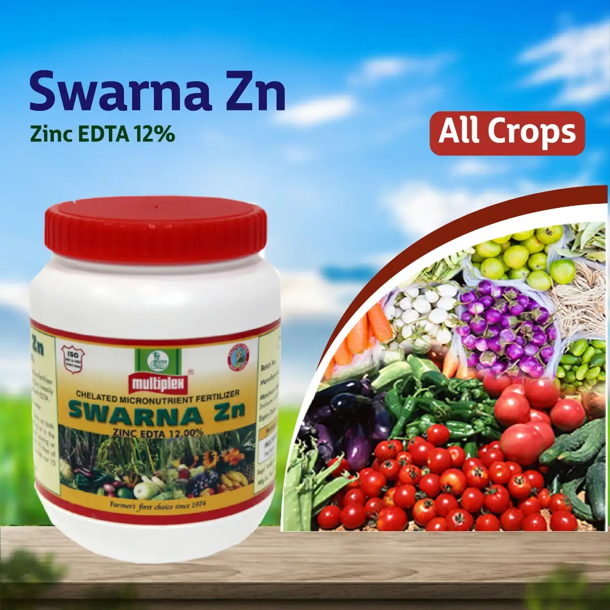 Multiplex Swarna Zinc - Chelated Micronutrient Fertilizer