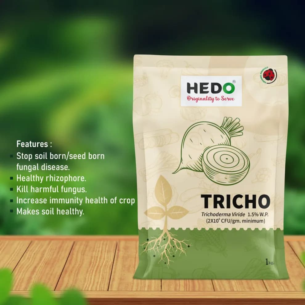 HEDO Tricho Trichoderma Viride 1.5% WP Bio Pesticide, Control A Wide Range of Soil And Seed Borne Fungal Diseases - Image 7