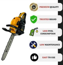 Royal Kissan RK5800 Ultra Premium 18 Inch Chain Saw with Powerful Petrol Engine, 2-Stroke 58CC Suitable for Woodcutting Saw for Farm, Garden and Ranch 4