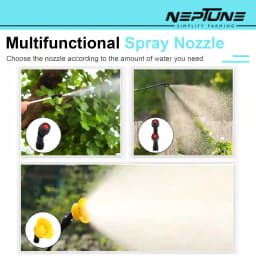 Neptune NF-02 Manual Knapsack Sprayer, Hand-Operated High-Pressure Pump, 16L Tank, Telescopic Lance with 3 Nozzles, Ideal for Farming, Gardening 3