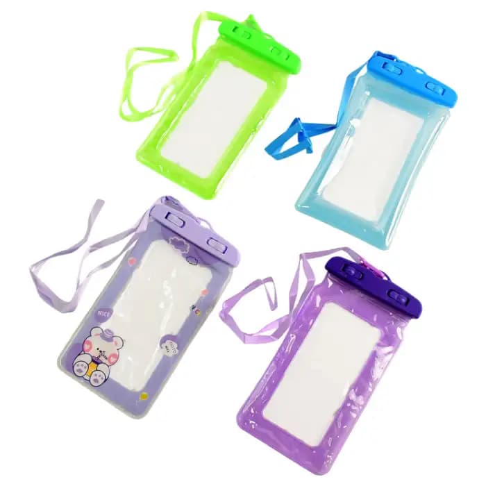 Mobile Pouch Cover Water Protector, Protector with Touch Screen & Secure Lock System (Color May Vary, Mix Design) - Image 7