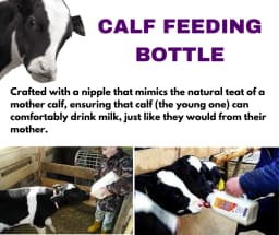 PASHU SVASTH Calf Feeding Bottle, Silicone And Graduated Design For Easy Feeding Ideal For Calf Feeding (2 Liter) 6