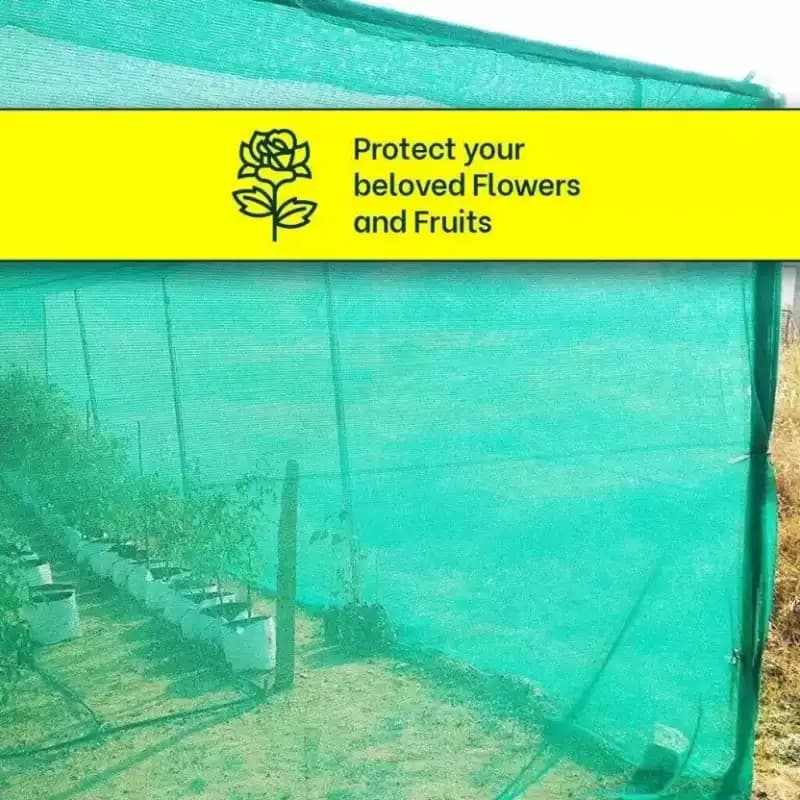 Risepect Enterprise 90% Shade Net, UV Stabilized For Balcony, Garden, Plants, Polyhouse And Farm, Construction Use (Green) - Image 6