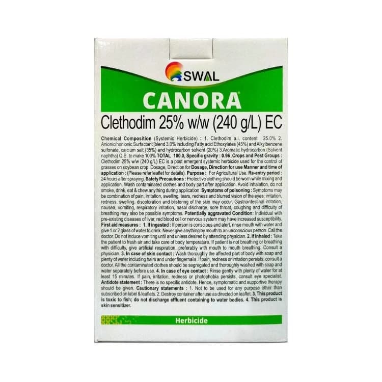 SWAL Canora Clethodim 240 EC Herbicide With Surfactant, Effective Post-Emergent Weed Control for Soybean Crops - Image 2