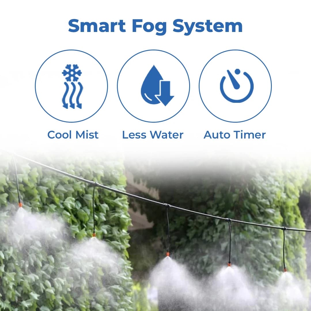 Siddhi Fogger Kit, 50 Ft Pipe, Brass Nozzles With Timer, Filter And Other Accessories, Suitable For Patio Misting, Greenhouse, Backyard - Image 3