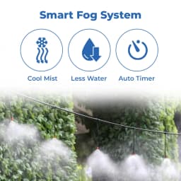 Siddhi Fogger Kit, 50 Ft Pipe, Brass Nozzles With Timer, Filter And Other Accessories, Suitable For Patio Misting, Greenhouse, Backyard 3