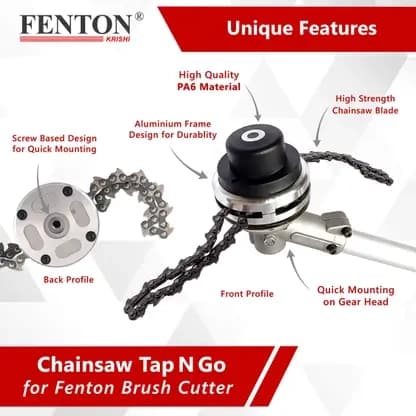 Fenton Krishi FKT-TP-C Chain Tap N Go For Brush Cutter, Fuel Grass Trimmer (Automated Feed) - Image 2