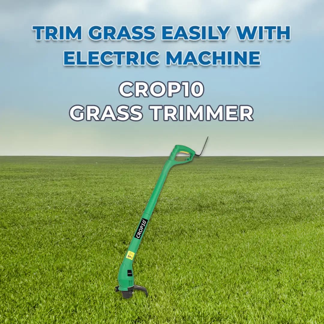 Crop10 310W Corded Electric Portable Grass Lawn Trimmer, 25cm Cutting Diameter - Image 2