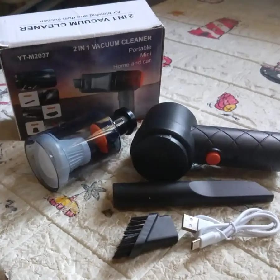 2 In 1 Vacuum Cleaner, Wireless, High Power Handheld And USB Rechargeable, Ideal For Car Interiors, Home And Office - Image 8