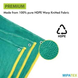 Mipatex - Garden Shade Net 50% Shade, UV Stabilized, Sun Protected, 100% UV stabilized high density polyethylene (HDPE) 9