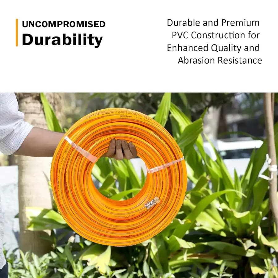 Neptune 10 MM-100 MTR Heavy Duty 5 Layered PVC High Pressure Hose Pipe, Korean Technology, Ideal for Agriculture - Image 7