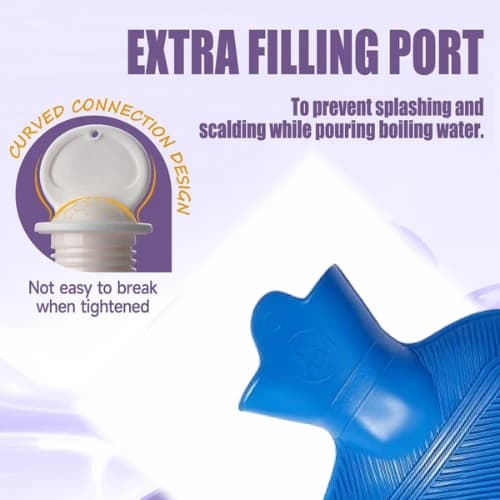 Rubber Hot Water Heating Bag For Pain Relief - Image 3