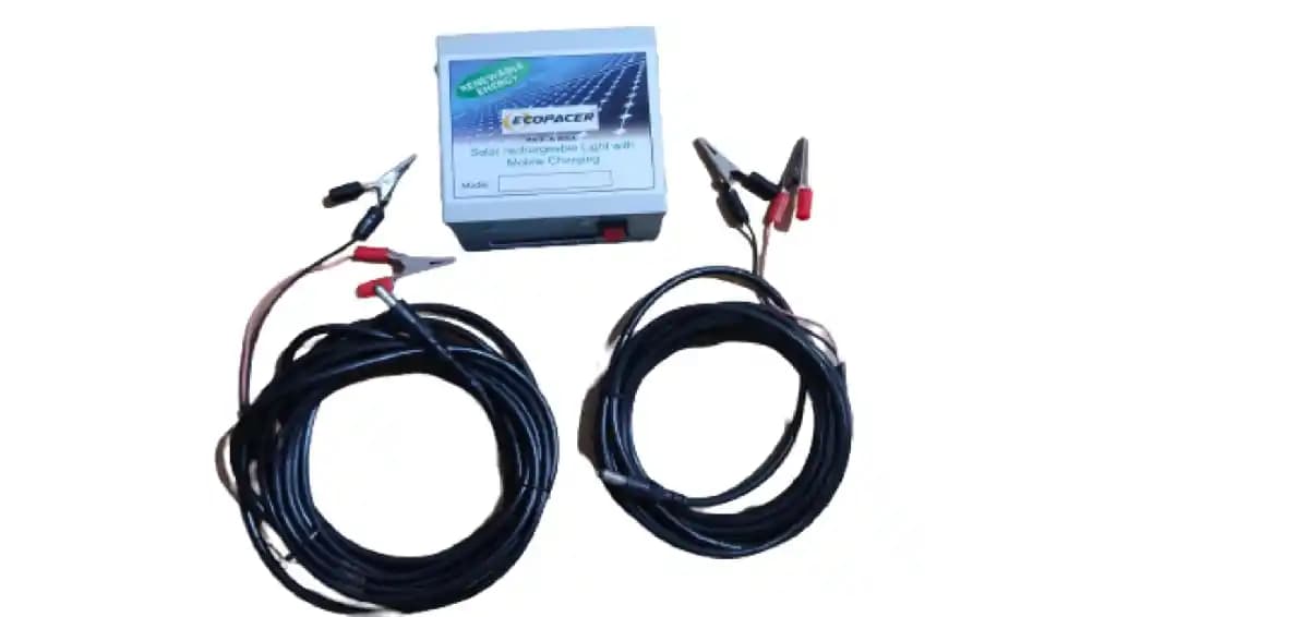 Ecopacer 22 Solar Controller With Solar & Battery, Connection Leads to Connect 50w Panel and 20ah Lead Acid Battery (Without Solar Panel & Battery) - Image 4