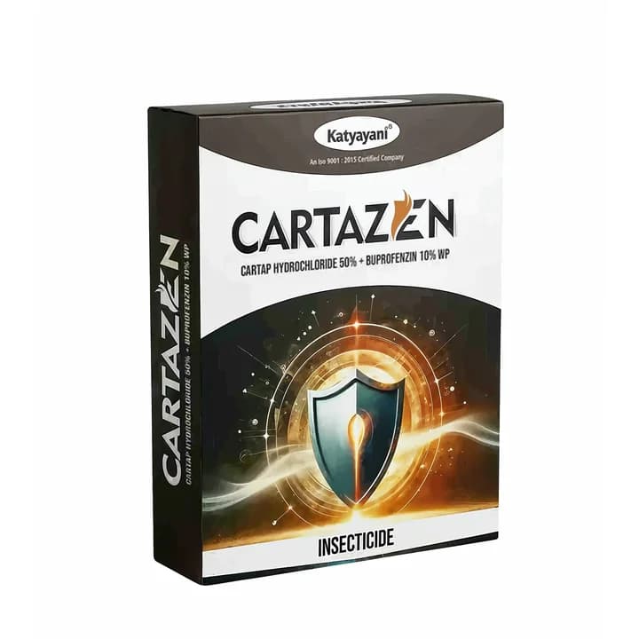 Katyayani CARTAZEN Cartap Hydrochloride 50% + Buprofezin 10% WP Insecticide For Stem Borer And Hopper Control In Paddy Crop - Image 2