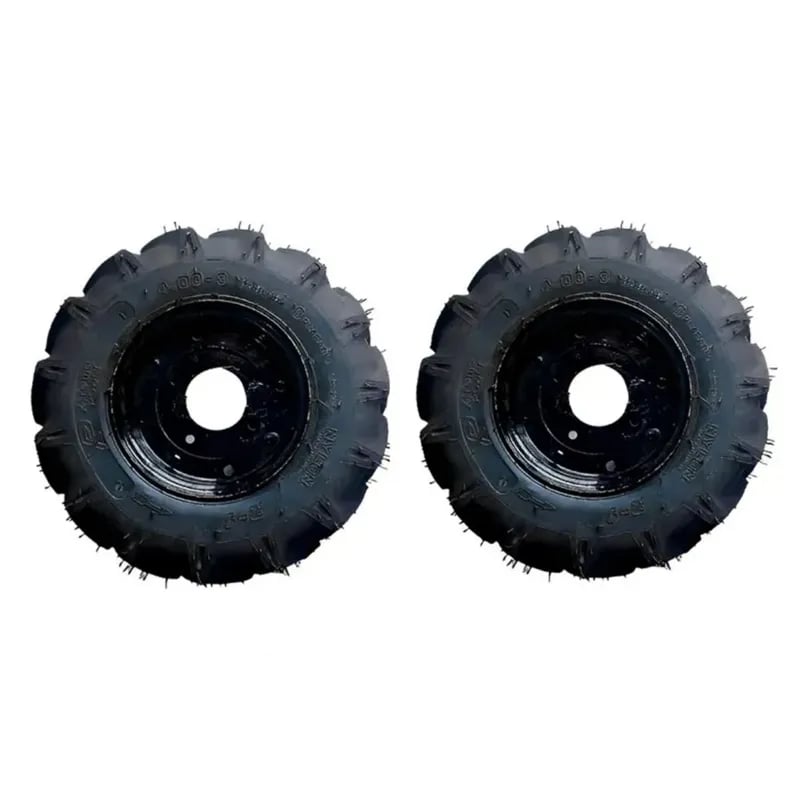 AJ Kisan Heavy Duty 2 Pcs of 4 x 8 Inch Size Tyre Tube Rim Set For 5 To 12 HP Power Tiller