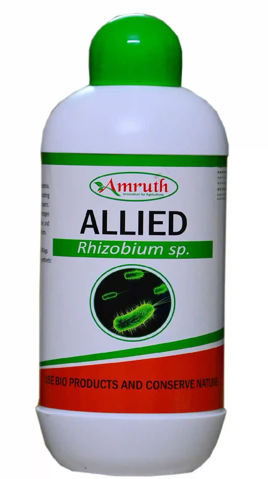 Amruth ALLIED (Rhizobium Sp.) Nitrogen Fixing Bacteria, Bio-Fertilizer Liquid, Helps to Improve Plant Health