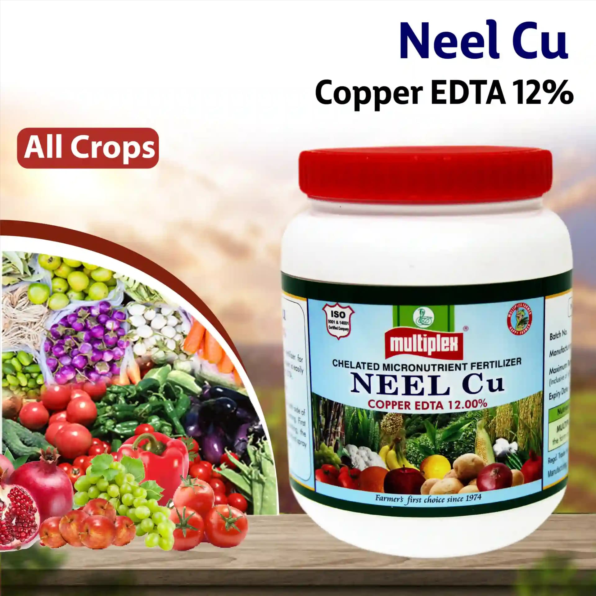 Multiplex Neel Cu Copper EDTA 12%, Chelated Micronutrient Fertilizer For All Crops - Image 2