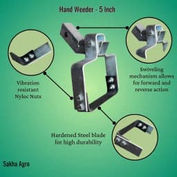 Sakha Heavy Duty Hand Weeder, Manual Weeder for Fast and Easy Weeding and Grass Removal 2