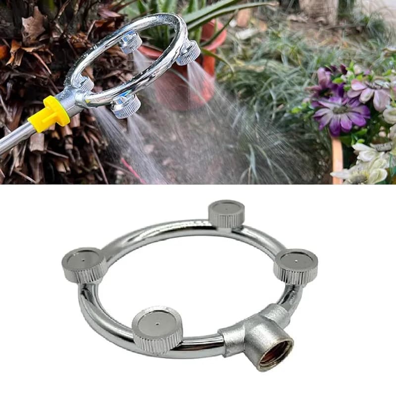 Radhe Agri 4 Face Round Nozzle Stainless Steel, Suitable For Battery And Manual Sprayer - Image 2