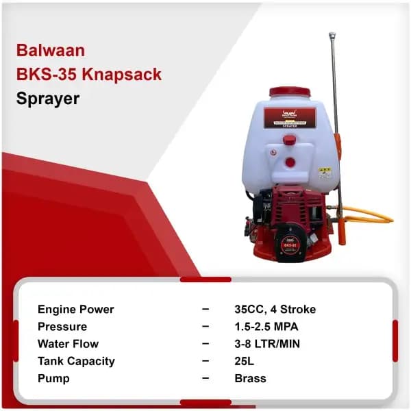 Balwaan BKS 35 Knapsack Sprayer - 35cc, 4 Stroke - Image 7