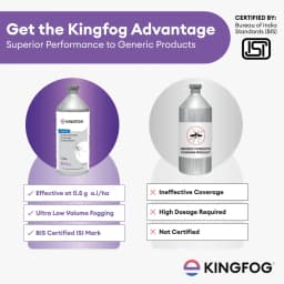 Bayer KINGFOG Deltamethrin 1.25% Insecticides, Effective Mosquito Control, Against Anopheles, Culex And Aedes Species, Fogging Solution 5