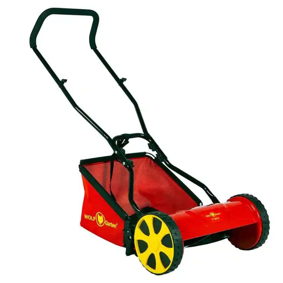 Wolf Garten Manual Reel Mower (TT 350 S), Classic Push Grass Cutter Machine for Home Garden and Yard - Image 4