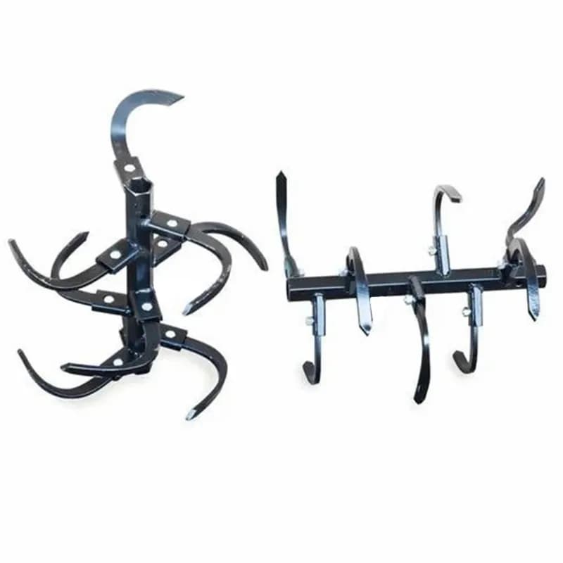 AJ Kisan Heavy Duty 24 Inch Deep Tilling Rotavator Set (12 Blades, 2 Shafts, 12 Nuts) For Diesel Power Tiller - Image 1