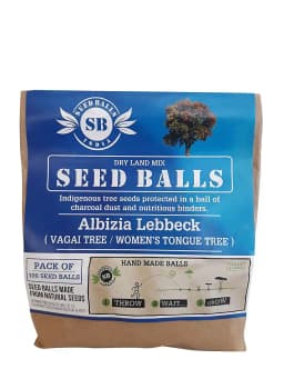 Seed Balls Just Throw & Grow (Alibizia Lebbeck, Vagai Tree, Woman Tongue Tree Seed Balls) Tree Seed Balls 2