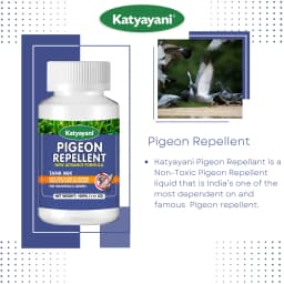 Katyayani Pigeon Repellent Non-Toxic Liquid Solution, Effective For Agricultural Area, Garden, and Household 6
