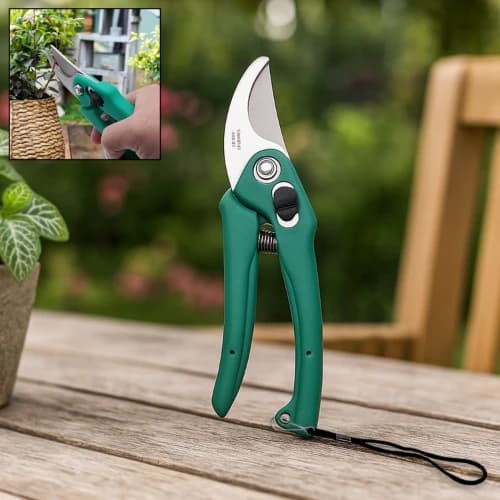 Stainless Steel Garden Scissors, Flower Cutter With Soft Grip Handle For Pruning, Trimming & Gardening - Image 9