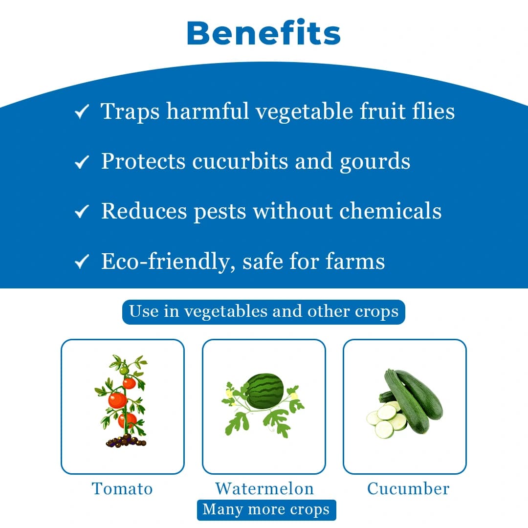 बीएसीएफ वेक्टर 360 वेजिटेबल ब्लॉक ल्यूर, क्यूलुर, बैक्ट्रोसेरा कुकुरबिटे ल्यूर. - Image 4