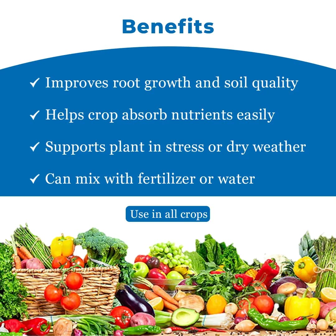 हिफील्ड ऑर्गेनिक्स ह्यूमिक इको - ह्यूमिक एसिड, फुलविक एसिड, जड़ वृद्धि, पौधों की वृद्धि, पोटेशियम ह्यूमेट - Image 4