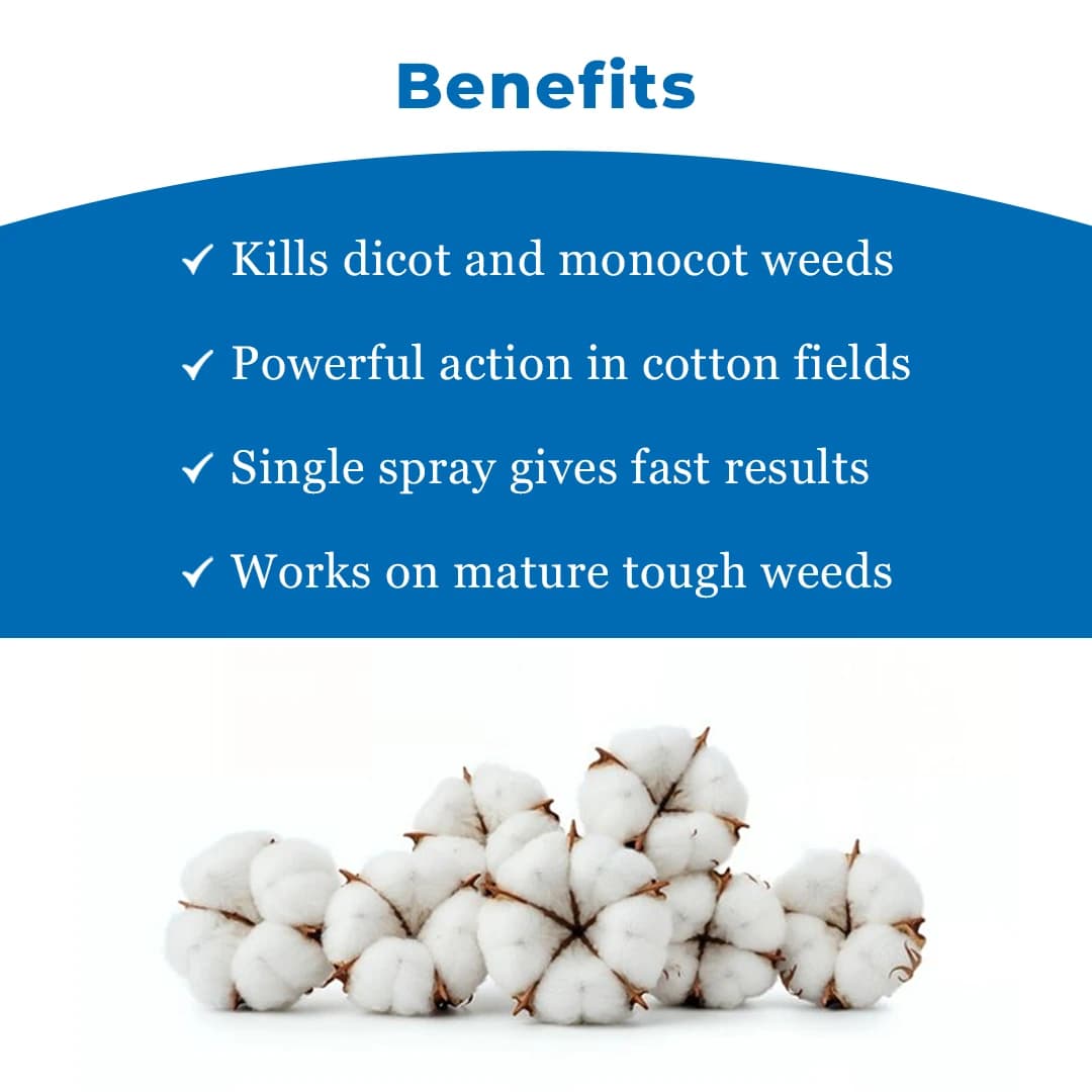 Godrej Hitweed Maxx Pyrithiobac Sodium 6% + Quizalofop ethyl 4% MEC, Early Post-Emergence and Selective Herbicide - Image 4