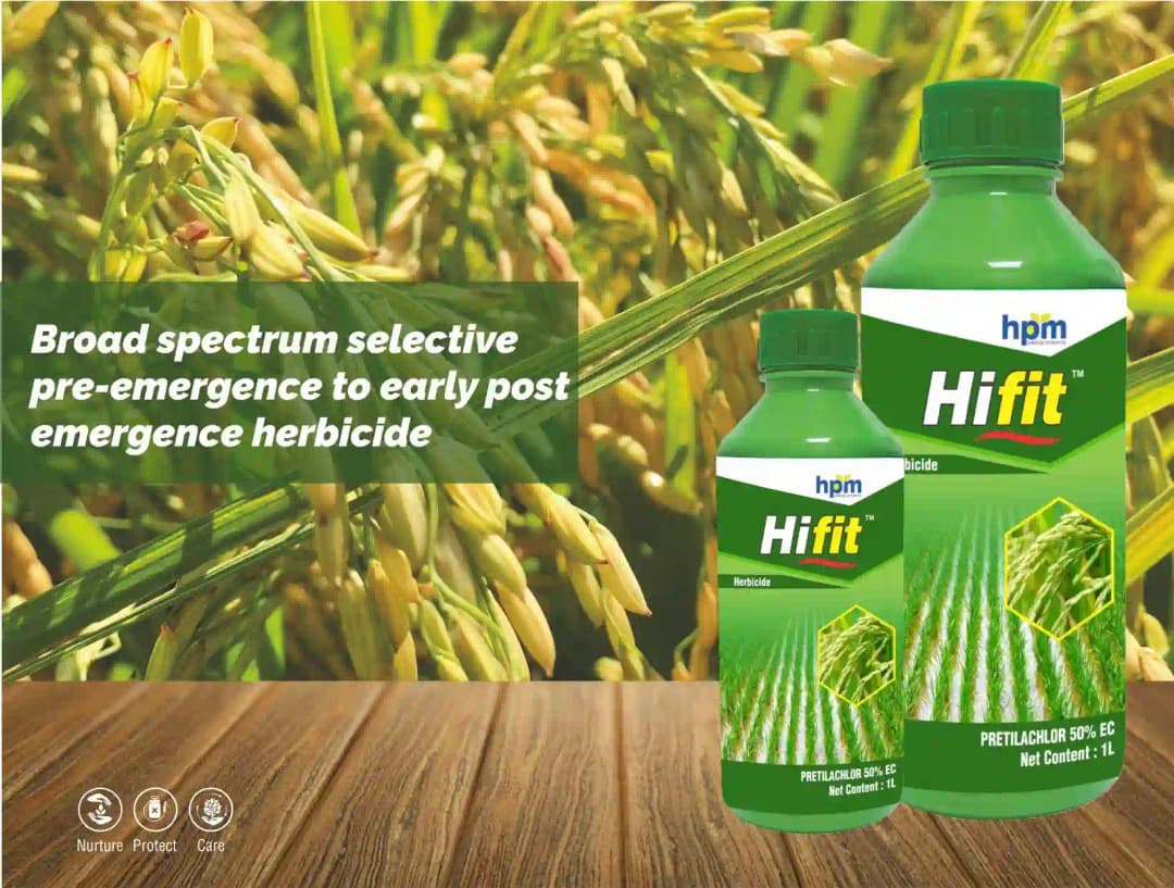 Hpm Hifit Pretilachlor 50% EC Herbicide, Effective Pre-Emergence to Early Post-Emergence Weed Control For Rice - Image 4
