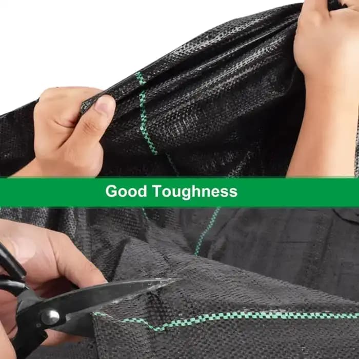 Singhal 110 GSM Weed Barrier Sheet, Landscape Fabric, Heavy Duty, Weed Block Gardening Mat For Gardens (Black) - Image 5