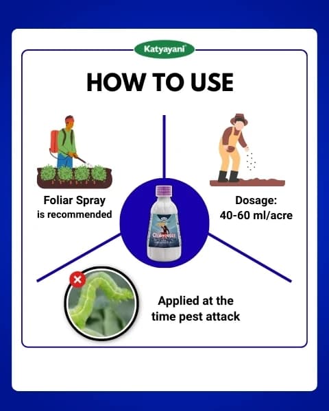 Katyayani Chakraveer Chlorantraniliprole 18.5% SC Insecticide, Advanced Effective Pest Control and Crop Protection - Image 5