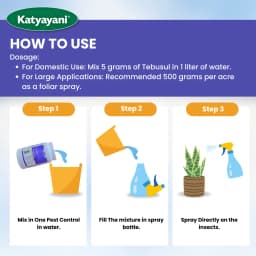 Katyayani Tebusul Tebuconazole 10% + Sulphur 65% WG Effective Fungicide for Plants & Home Garden 7