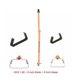 Mahan GHH Manual Hand Weeder With Long 4.3 Feet Handles, Easy To Use, Light Weight 4