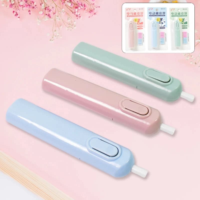 Electric Eraser Kit, Automatic Battery Operated Pencil Eraser - 10 Refills (Battery Not Included) - Image 4