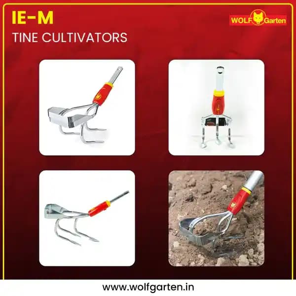 Wolf Garten Tine Cultivator (IE-M) 10 cm, Tine Cultivator Weeder For Gardening (Without Handle) - Image 4