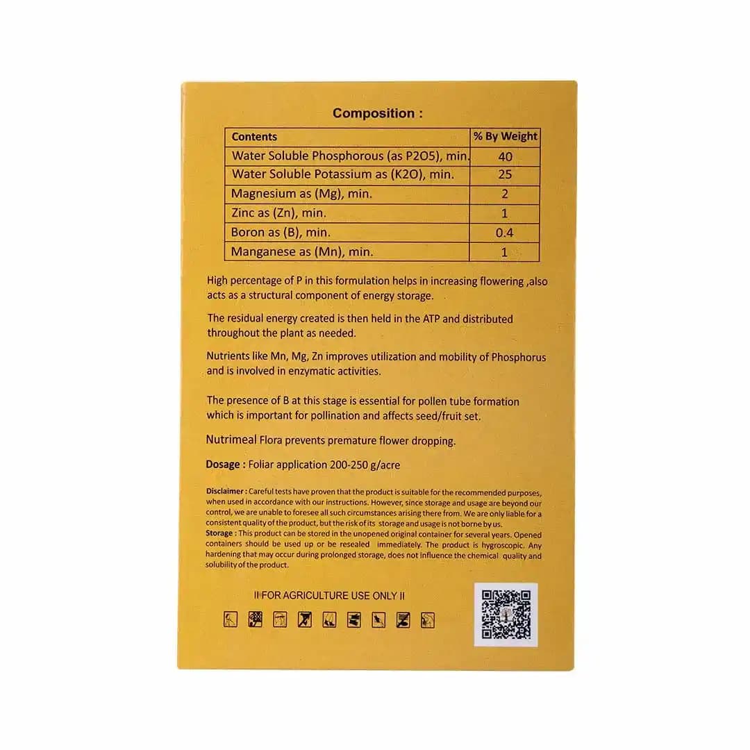 Nanomeal Flora Flowering Stage 00-40-25 + TE Nano Technology WSF + TE , Nutrients Like Mn, Mg, Zn Improves Utilization And Mobility Of Phosphorus - Image 3