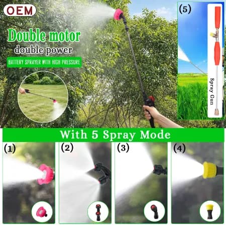 OEM Double Motor Battery Operated YUVA Series Sprayer 12V x 14A (20L Capacity), With Spray Gun & 4 Nozzles - Image 7