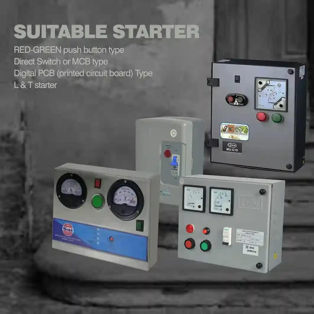 Vahra Fully Automatic Water Level Controller With 5 Carbon Sensor Kit, For All Types Of Single Phase Submersible Pumps Starters (V50C1P) - Image 4