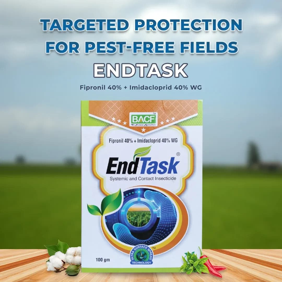 BACF EndTask Fipronil 40% + Imidacloprid 40% WG, Contact and Systemic Insecticides, Targets White grubs, and other sucking pests - Image 2