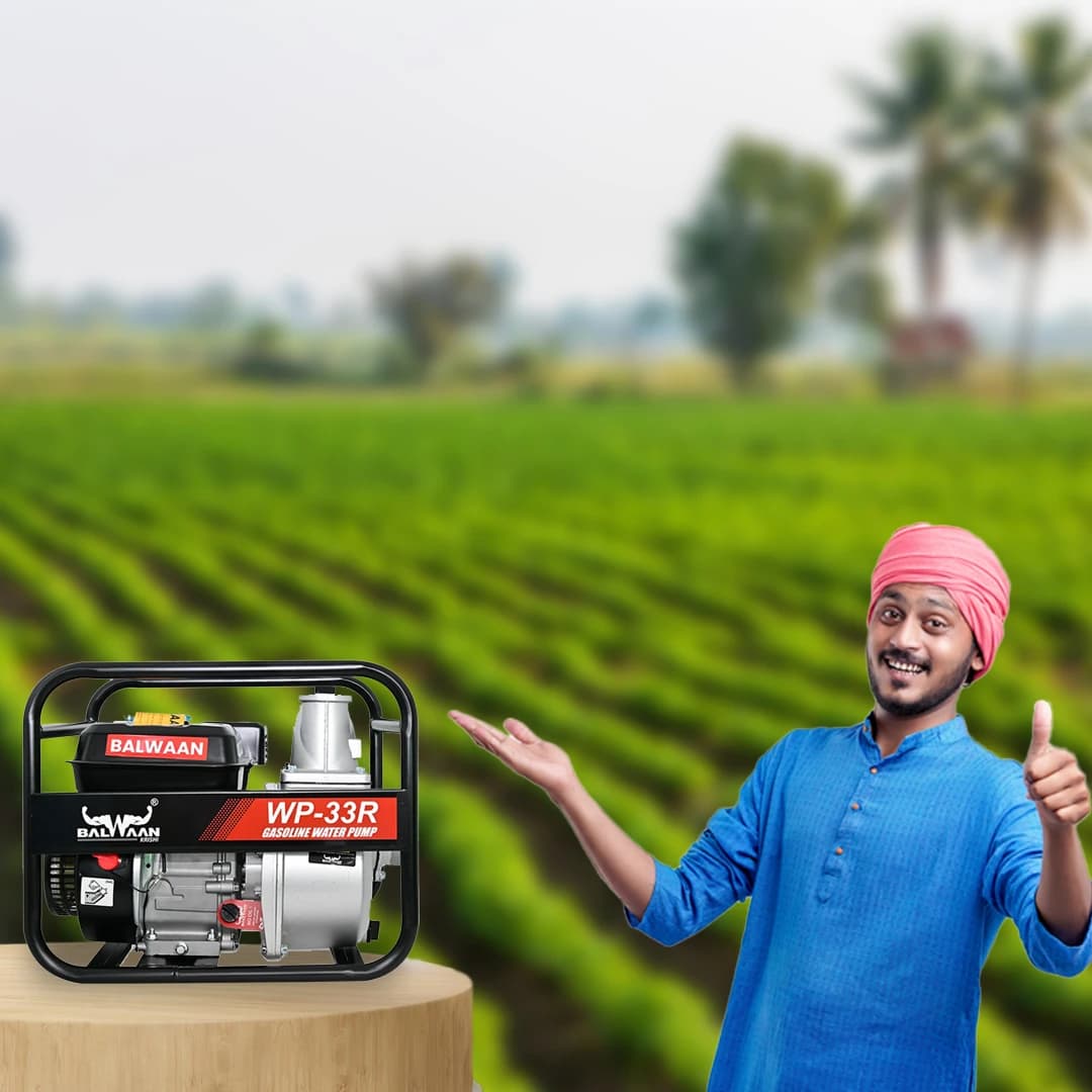Balwaan WP 33R Water Pump, 3 Inch Outlet, 7 HP Powerful Petrol Engine 4 Stroke, Use For Irrigation and Agriculture Farming - Image 5