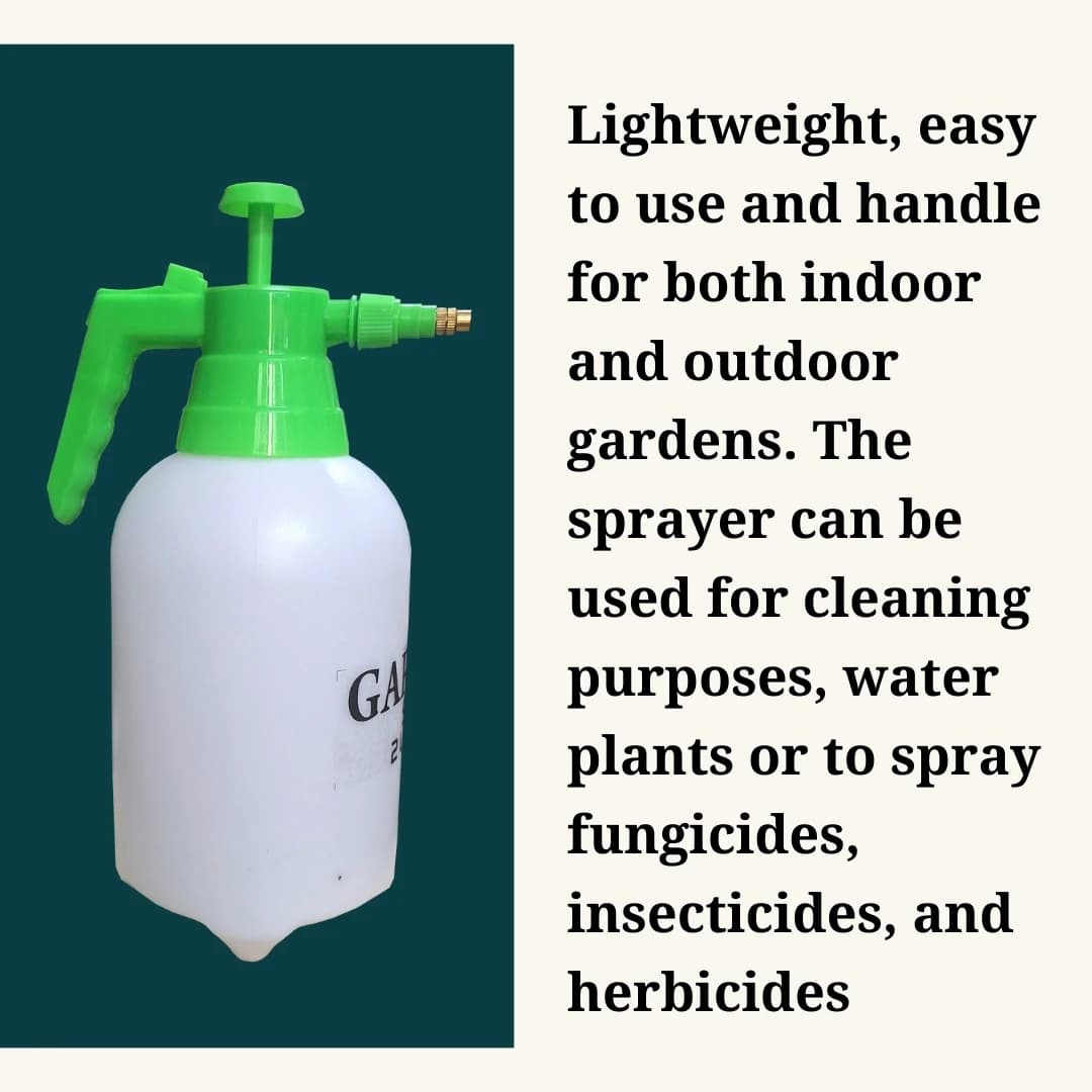 Radhe Brass Nozzle Pressure Spray Pump, 2L For Garden, Heavy Duty Material, Non-Slip Handle - Image 4