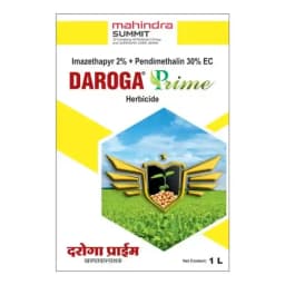 Mahindra Daroga Prime Pendimethalin 30% + Imazethapyr 2% EC Herbicide, Control Weeds In Soybean Crop 2