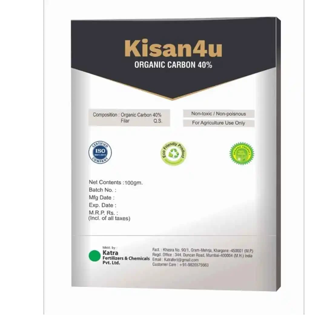 Kisan4u Organic Carbon 40% Organic Fertilizer, Bio Stimulants Powder Fertilizer, Increases soil exchange capacity. - Image 2