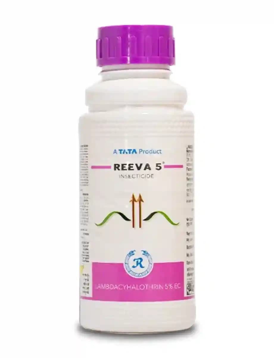 Tata Rallis Reeva 5 Lambda Cyhalothrin 5% EC Insecticide, Non Systemic Pyrethroid Insecticide, Acaricide & Repellent